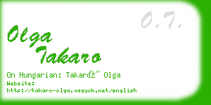 olga takaro business card